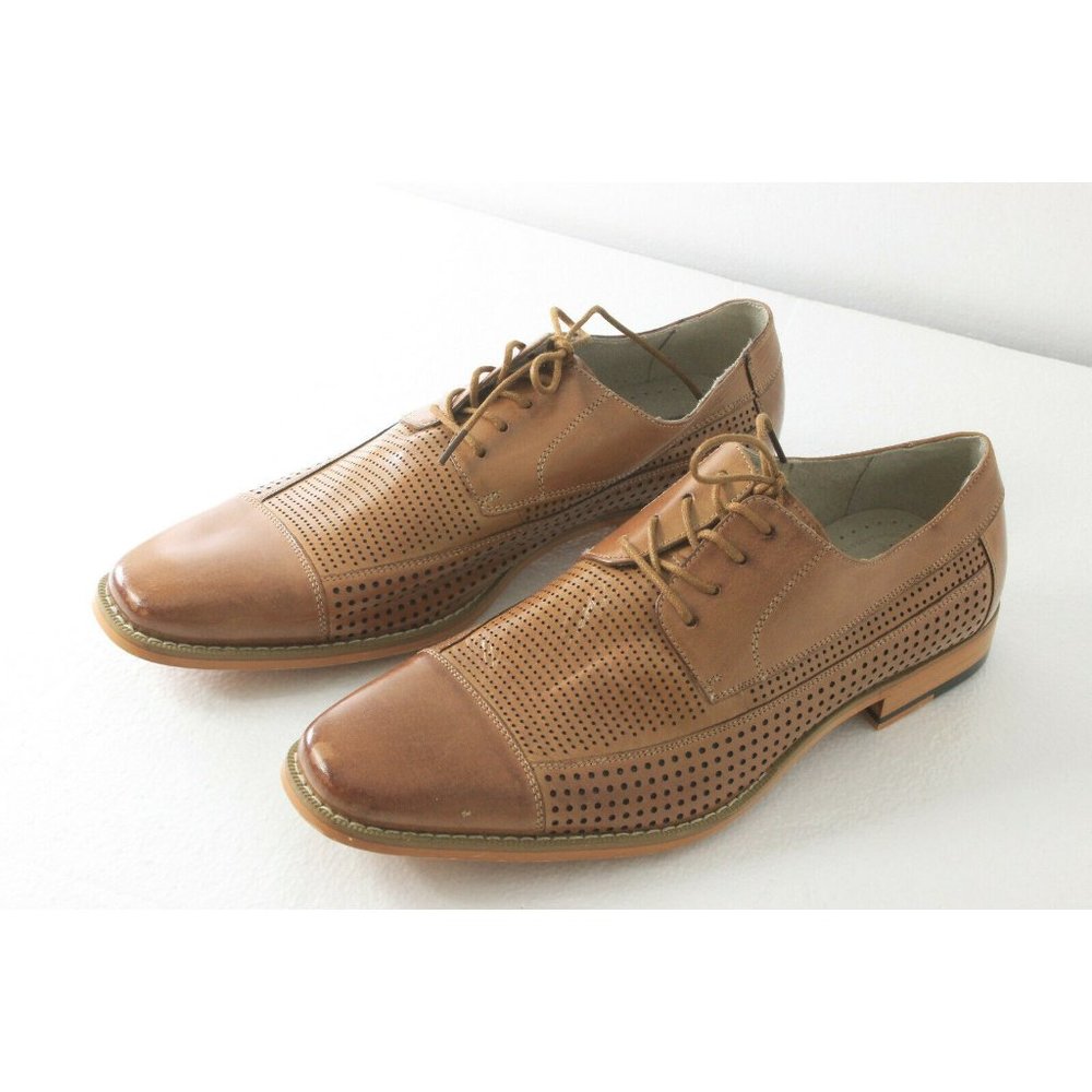 Giovanni Diego Mens Sz 10 Cap Toe Italian Brown